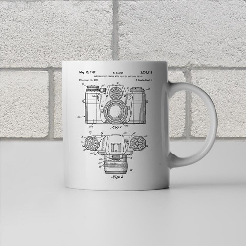 Tazza brevetto fotocamera