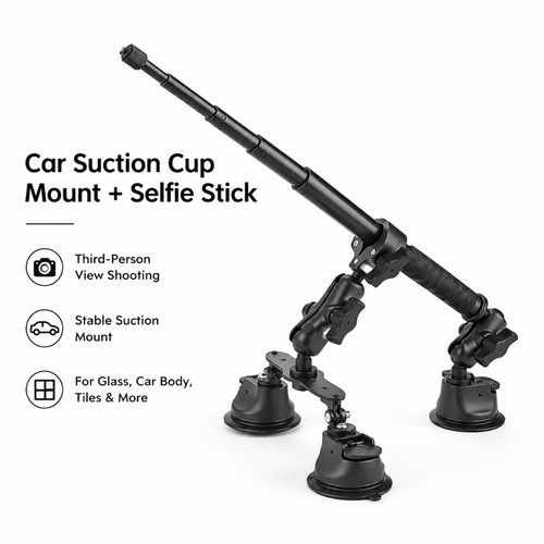 Staffa supporto ventosa auto - , +